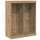  Sideboard med LED Lys Artisan Eik 41x37x100 cm