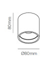 Light-Point - Solo Round Taklampe 3000K Hvit