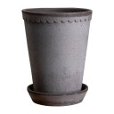 Bergs Potter Helena krukke høy Ø14 cm Grå