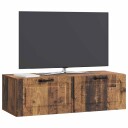  Vegghengt TV skap Gammelt tre 98 x 41 x 30 cm Konstruert tre