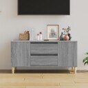 vidaXL TV-benk grå sonoma 102x44,5x50 cm konstruert tre