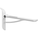 Pressalit PLUS toalettstøtte venstre vertikal t/bak hvit white 70 cm