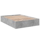  Sengeramme betonggrå 135x190 cm konstruert tre 8721102616761