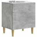  Nattbordskap 2 pcs Betonggrå 43 x 34,5 x 50 cm Konstruert tre