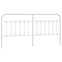 Sengegavl i metall hvit 200 cm 8720845882082