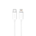 Puro TPE USB C Lightning 20W kabel 3m hvit PUCAPLTC20W3MTWHI