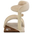 Vidaxl Kloretre Med Klorestolpe I Sisal 40 cm Beige Og Brun