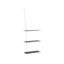 Woud - Stedge Add-on Shelf L60 Black