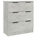 vidaXL Skjenk betonggrå 60x30x70 cm konstruert tre