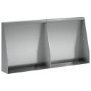 vidaXL Støttemur 2 stk. 40 x 12 x 50 cm Galvanisert stål Sølv