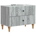  Nattbordskap Grå sonoma 62 x 34,5 x 48 cm Konstruert tre