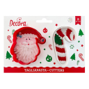 Decora Utstikker Julenissen Og Sukker Stang Pk/2 