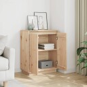vidaXL Skjenk 60x34x75 cm heltre furu