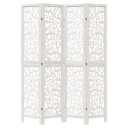  Romdeler 4 paneler hvit heltre keisertre 8721012074354