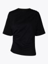 Selected Femme Oline T-skjorte i Bomullsjersey Sort XL