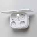 Wozinsky Wrs-2b Nettverksfordeler Med Lampe 4x Vekselstrøm 2x Usb-A 2x Usb-C 4000w Hvit