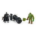 DC Comics Batman Figursett 10cm Batman Vs Swamp Things Armory Attack Batcycle