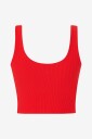 Björn Borg - Treningstopp Studio Ribbed V-Neck Top - Rød