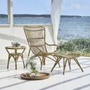 Sika Design Monet Fodskammel i kunstrotting Antikk