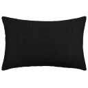 vidaXL Putetrekk 6 pcs HEERLEN Svart 50 x 80 cm Bouclé