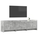  TV skap 168 x 33 x 47 cm Betonggrå Konstruert tre