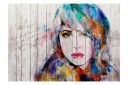 Fototapet Wooden Portrait 250x175 - Finnes i flere størrelser