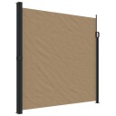  Uttrekkbar sidemarkise gråbrun 200x500 cm 4004469
