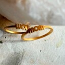 Wow Mom Ring Forgylt-Sølv Sterling 925 56 Eurosize