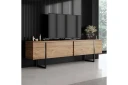 Luxe TV-benk 180 cm - Natur/Sort