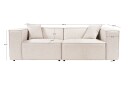 Kaolins Sofa 2 seter   Lys brun