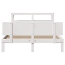  Sengeramme med hodegavl hvit 140x190 cm heltre furu 3306079