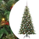  Kunstig sammensatt juletre med 300 LED grønn 180 cm PE og PVC