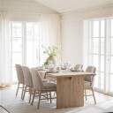 Rowico Home Emmett Spisebord 240 x 95 cm Eik Hvitpigmentert 1696233-03-0 1696233-02-0