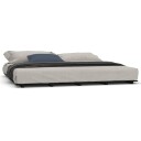 vidaXL Sengeramme svart 200x200 cm heltre furu