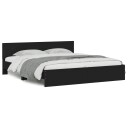 vidaXL Sengeramme med hodegavl svart 180x200 cm 8721012246805