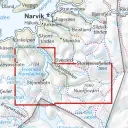 Calazo förlag Høyfjellskart Narvik: Frostisen & Nuorjjovárri 1:25.000 OneSize, NoColour
