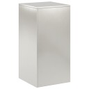 vidaXL Planteholder Sølv 40 x 40 x 80 cm Stål