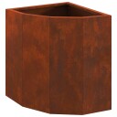 vidaXL Hjørne Plante Rusten 30 x 30 x 35 cm Cortenstål