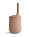 Liewood Ellis Tutekopp Med Sugerør 230ml Rosa Mix
