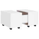 vidaXL Salongbord hvit 60x60x38 cm sponplate