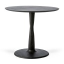Ethnicraft Torsion Spisebord Ø90 cm Svart Eik