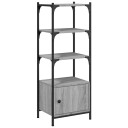  Bokhylle 3 etasjer grå sonoma 41x30x109,5 cm konstruert tre 8721012340527