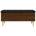  Oppbevaringsbenk brun eik 102x42x46 cm konstruert tre 8721012162914