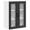  Kjøkkenskap med hylle Svart 60 x 31 x 80 cm Konstruert tre