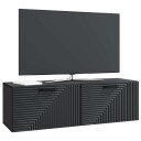  Vegghengt TV skap Svart 98 x 31 x 30 cm Konstruert tre