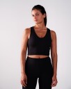LEVITY Second-Skin Crop Top Black - M