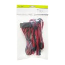 Eletra kabelforlenger Sett 6+6 Pin sort/rød