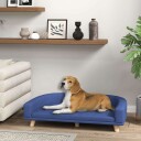 Northio Hundesofa Med Pute Blå Stor 98 X 67 X 25 cm