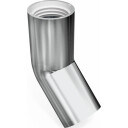 Vinkel 45° 32 mm forkrommet 2 hylser og gummipakning pluggbar