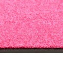 vidaXL Dørmatte vaskbar rosa 90x150 cm